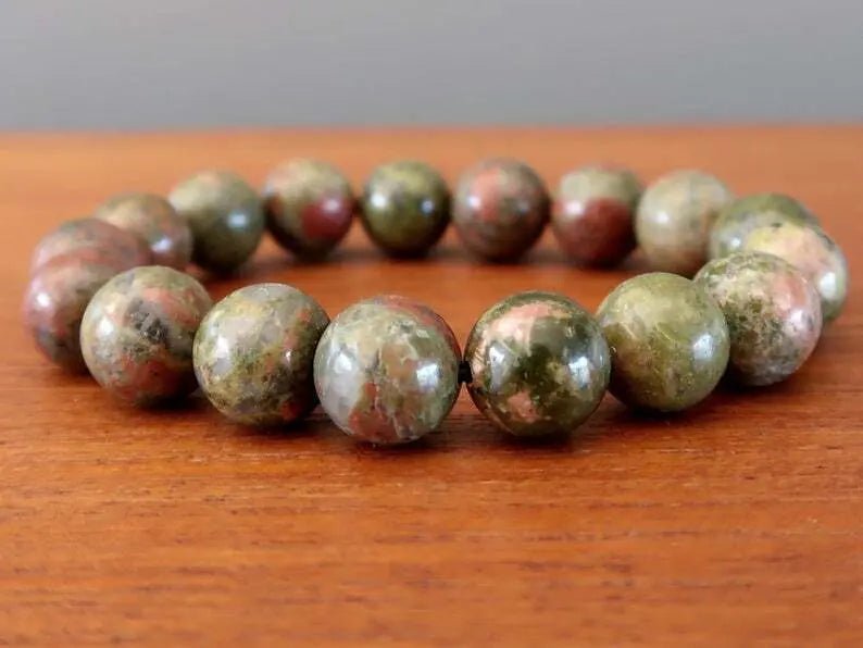 Unakite Bracelet for New Perspectives & Strength Yiwu Shanmei Jane