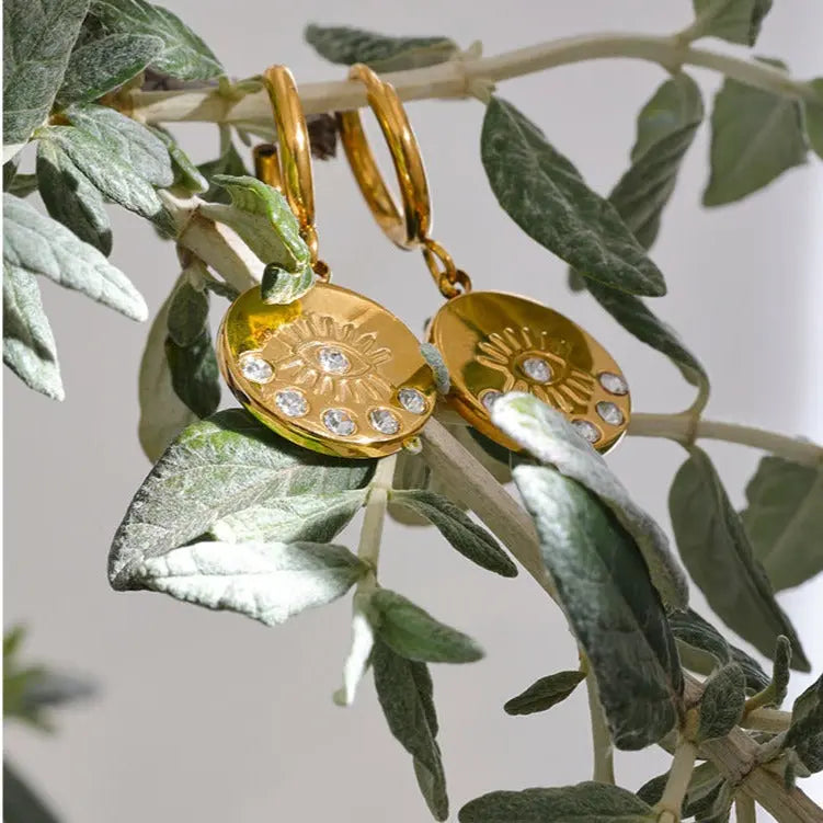 Evil Eye "Nazar" with Crystal Earrings Yiwu Jinyou VIMI