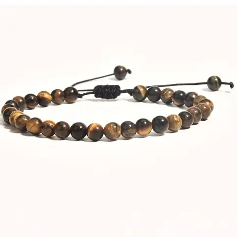 Tiger Eye Thread Bracelet for Protection & Courage - Raw Spiritual UAE