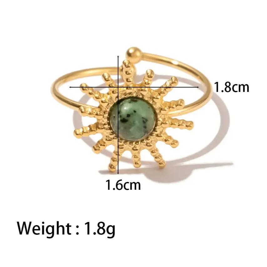 Dalmation Jasper Ring for Confidence  by Raw Spiritual