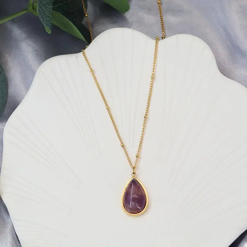Amethyst Pendant Necklace for Healing & Growth Yiwu Shanmei Jane