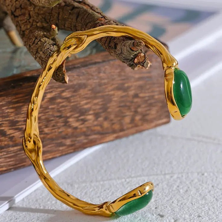 Green Jade Bracelet for Prosperity & Luck Yiwu Jinyou VIMI