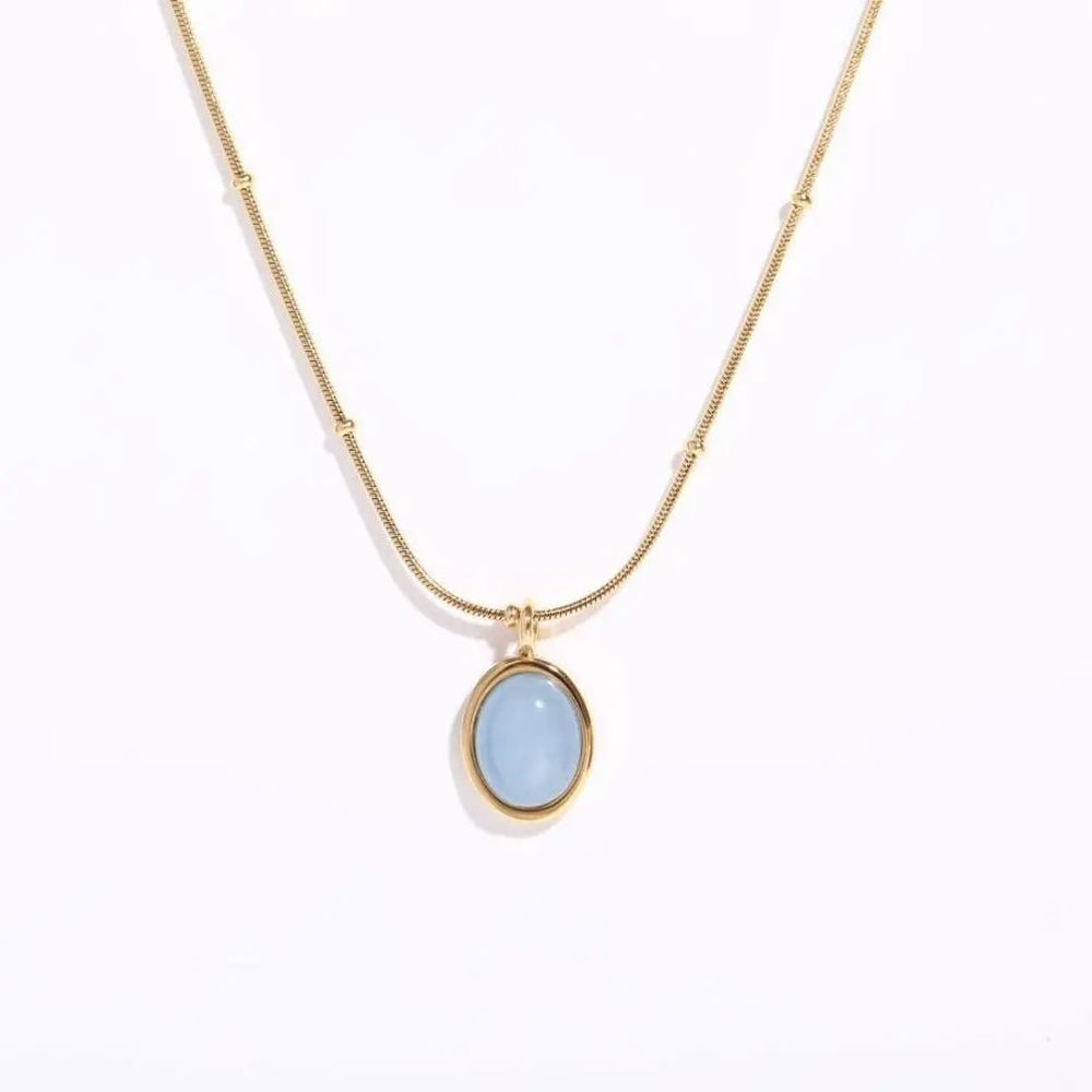 Aquamarine Pendant Necklace for Courage Yiwu Shanmei Jane