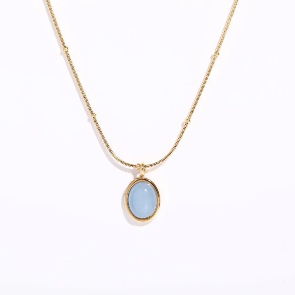 Aquamarine Pendant Necklace for Courage Yiwu Shanmei Jane