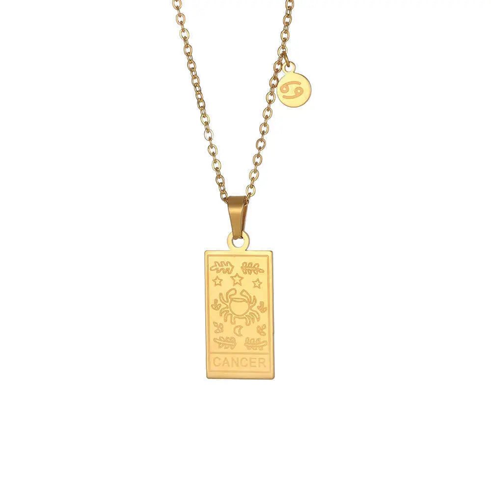 Zodiac Pendant in Stainless Steel 18K Gold Plated Yiwu Jinyou VIMI
