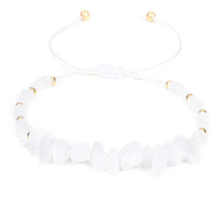 Clear Quartz (Sphatik) Chip Adjustable Bracelet for Clarity & Manifestation Yiwu Shanmei Jane