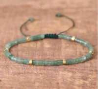 Aventurine Braided Bracelet for Abundance & Luck Yiwu Shanmei Jane