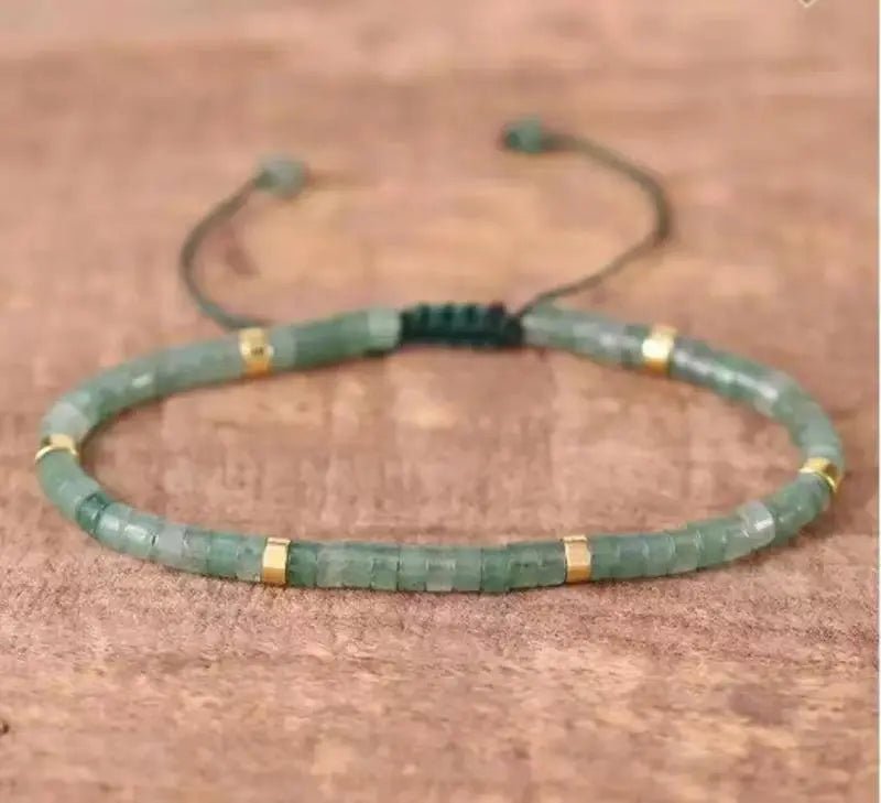 Aventurine Braided Bracelet for Abundance & Luck Yiwu Shanmei Jane