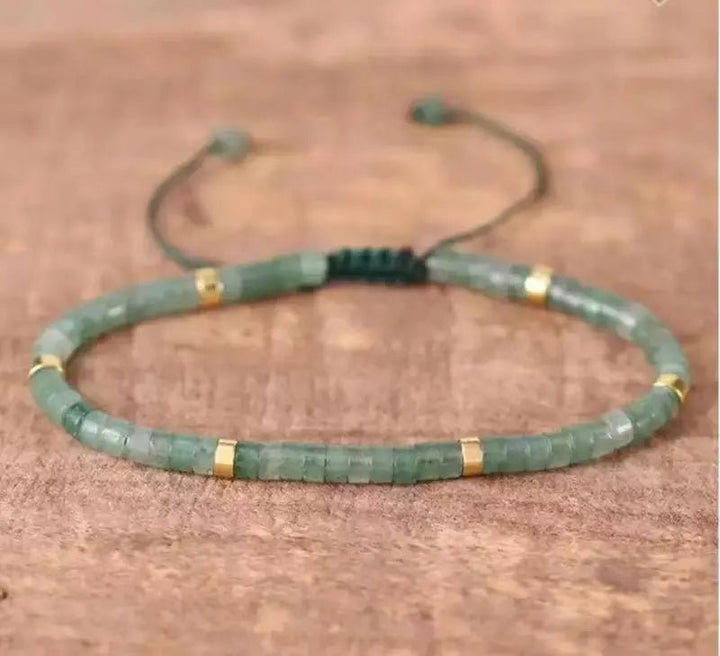 Aventurine Braided Bracelet for Abundance & Luck Yiwu Shanmei Jane