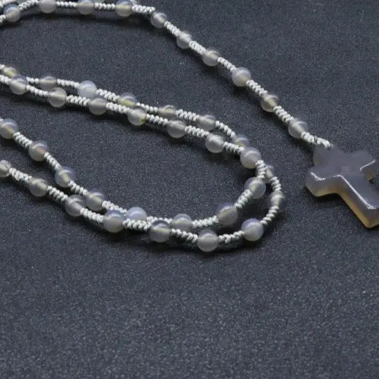 Agate (Hakik) Rosary Necklace for Growth, Prosperity, Harmony Yiwu Shanmei Jane