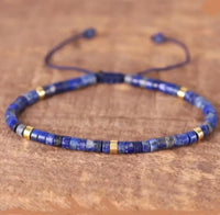 Lapis Lazuli Braided Bracelet for Wisdom & Communication Yiwu Shanmei Jane