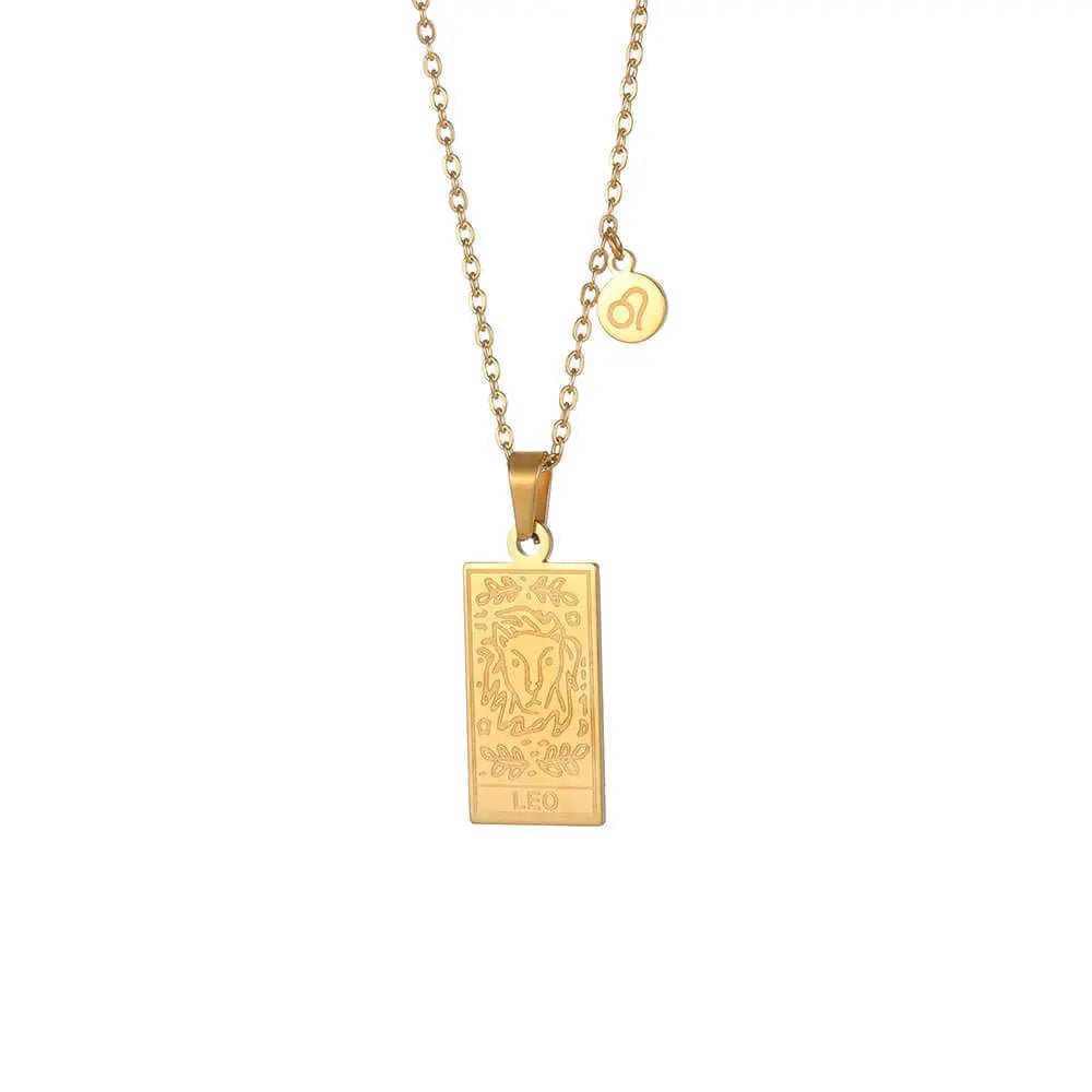 Zodiac Pendant in Stainless Steel 18K Gold Plated Yiwu Jinyou VIMI