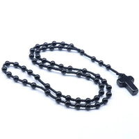 Black Obsidian Rosary Necklace for Self Growth & Protection Yiwu Shanmei Jane
