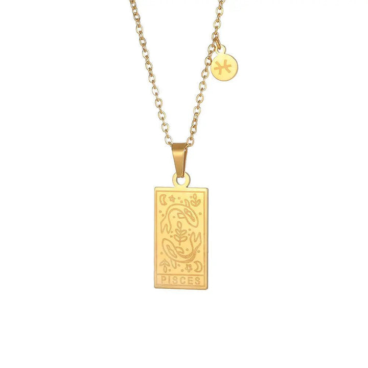 Zodiac Pendant in Stainless Steel 18K Gold Plated Yiwu Jinyou VIMI