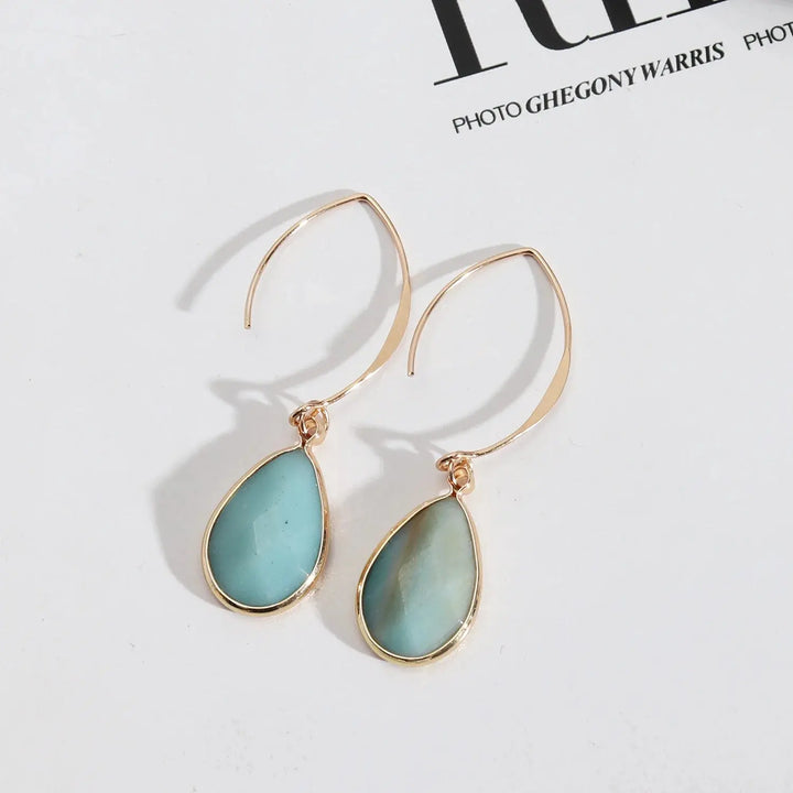 Amazonite "Tianhe" Earrings for Communication and Confidence Yiwu Shanmei Jane