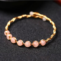 Rose Quartz Wire Bracelet for Love & Relationships Yiwu Shanmei Jane