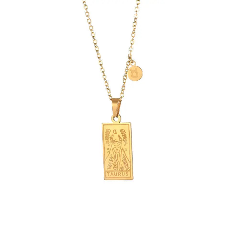 Zodiac Pendant in Stainless Steel 18K Gold Plated Yiwu Jinyou VIMI