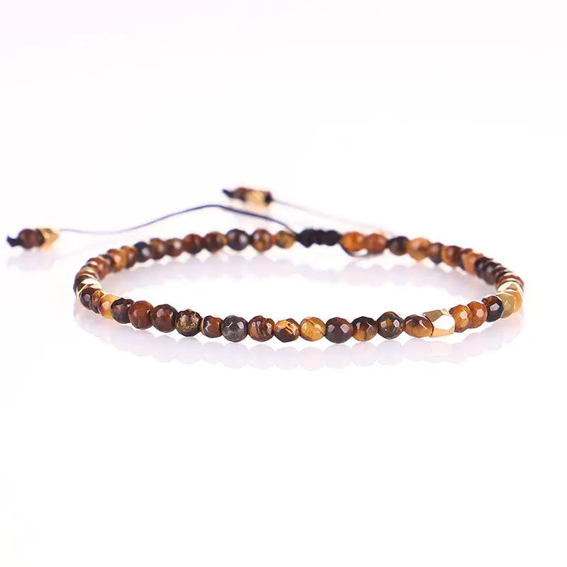 Tiger Eye Adjustable Faceted Bracelet for Protection Yiwu Shanmei Jane
