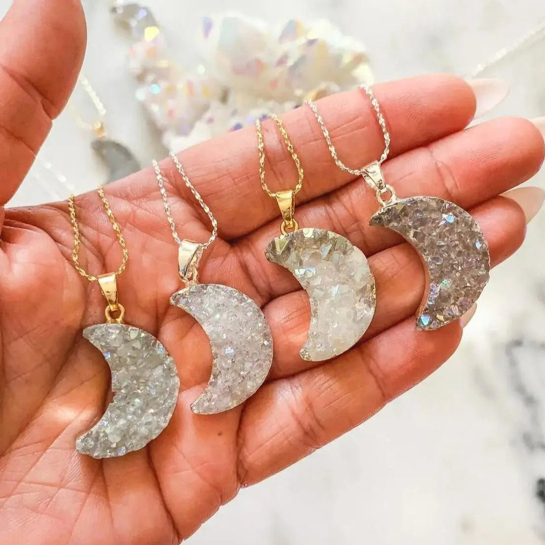 Druzy Pendant in Golden S925 Chain Yiwu Shanmei Jane