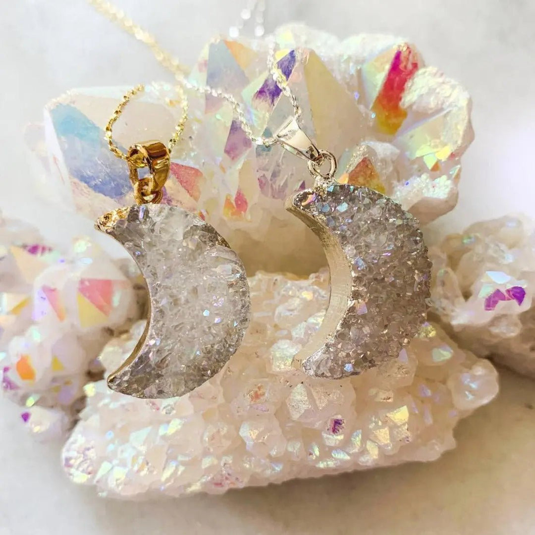 Druzy Pendant in Golden S925 Chain Yiwu Shanmei Jane