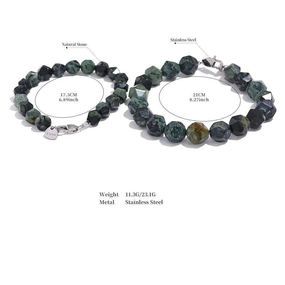 Malachite Facetted Bracelet for Change and Transformation Yiwu Jinyou VIMI