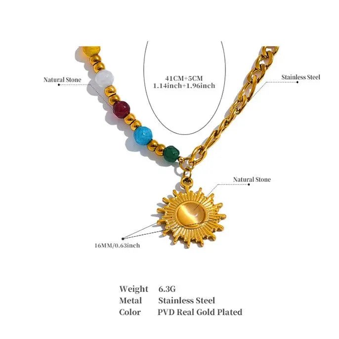 Cat's Eye Necklace for Abundance, Prosperity & Clarity Yiwu Jinyou VIMI