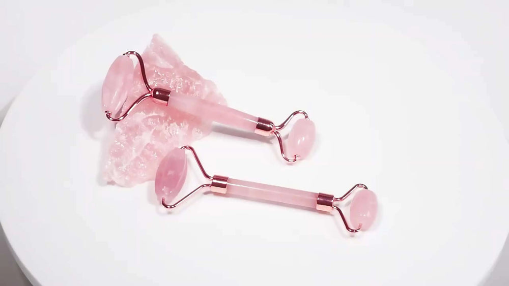 Rose Quartz Gua Sha Face Massager Roller Yiwu Shanmei Jane