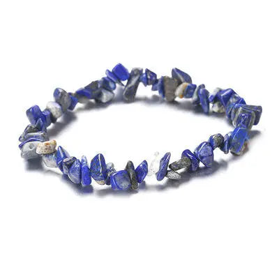 Lapis Lazuli Chip Bracelet for Wisdom & Communication Yiwu Shanmei Jane