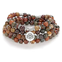 Picasso Jasper 108 Bead Rosary Necklace Bracelet for Creativity Yiwu Shanmei Jane
