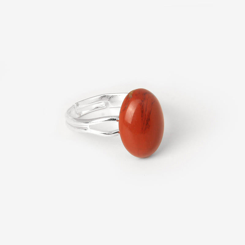 Red Carnelian Adjustable Ring for Passion & Vitality