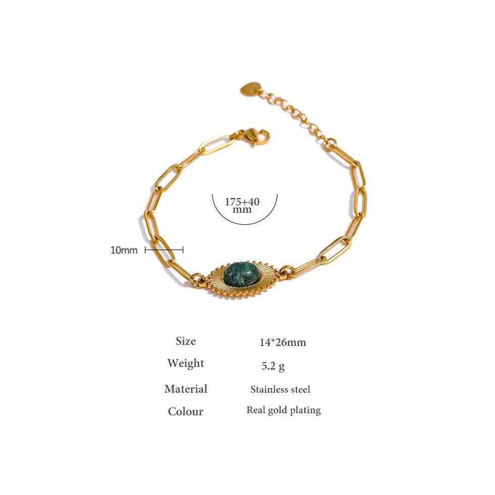 African Turquoise Bracelet for Healing & Growth Yiwu Jinyou VIMI