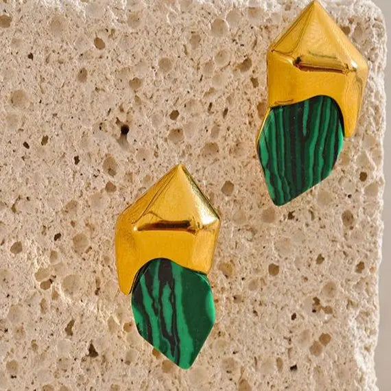 Malachite Earrings for Change & Transformation Yiwu Jinyou VIMI