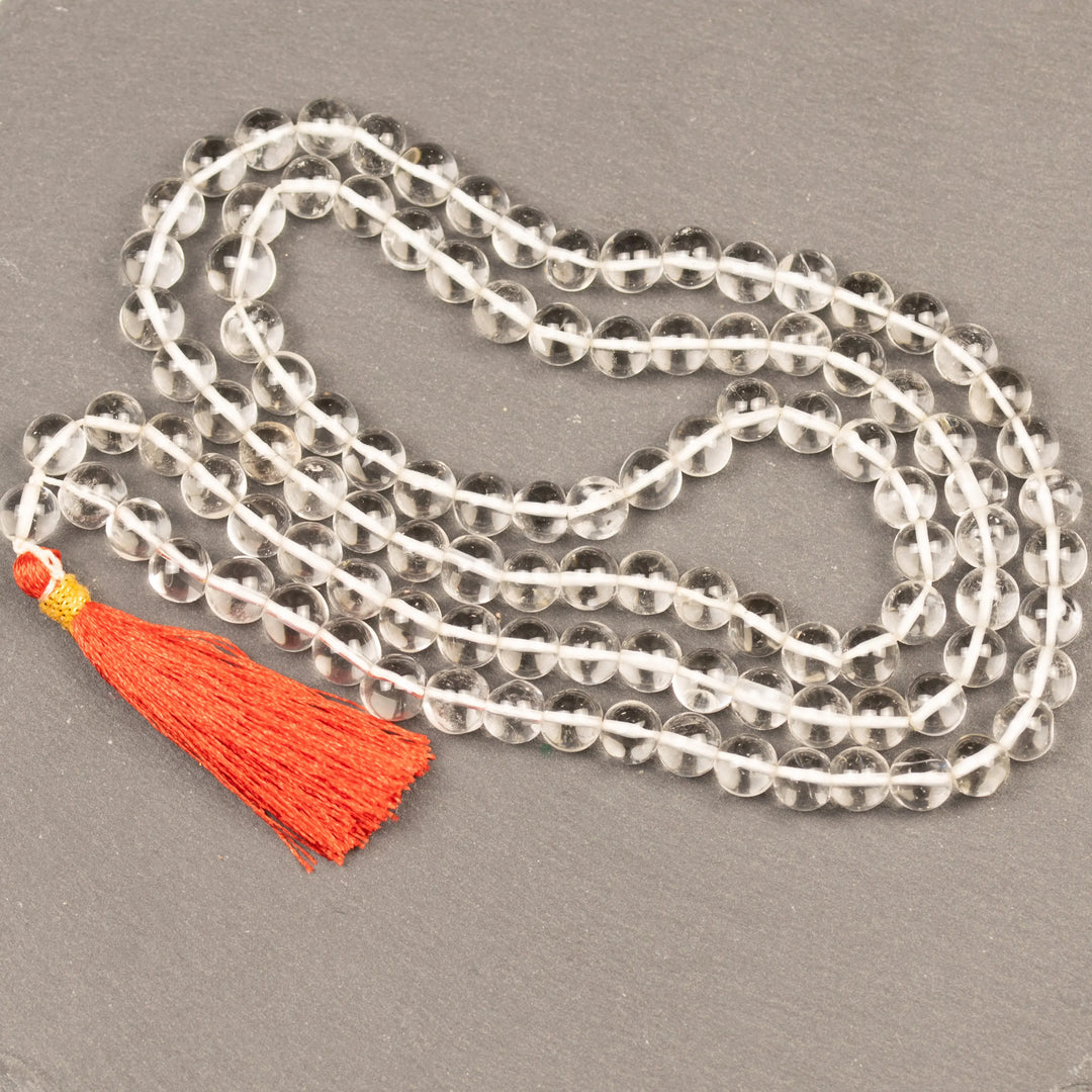 Sphatik Mala 108 beads Om Rudraksha Haridwar