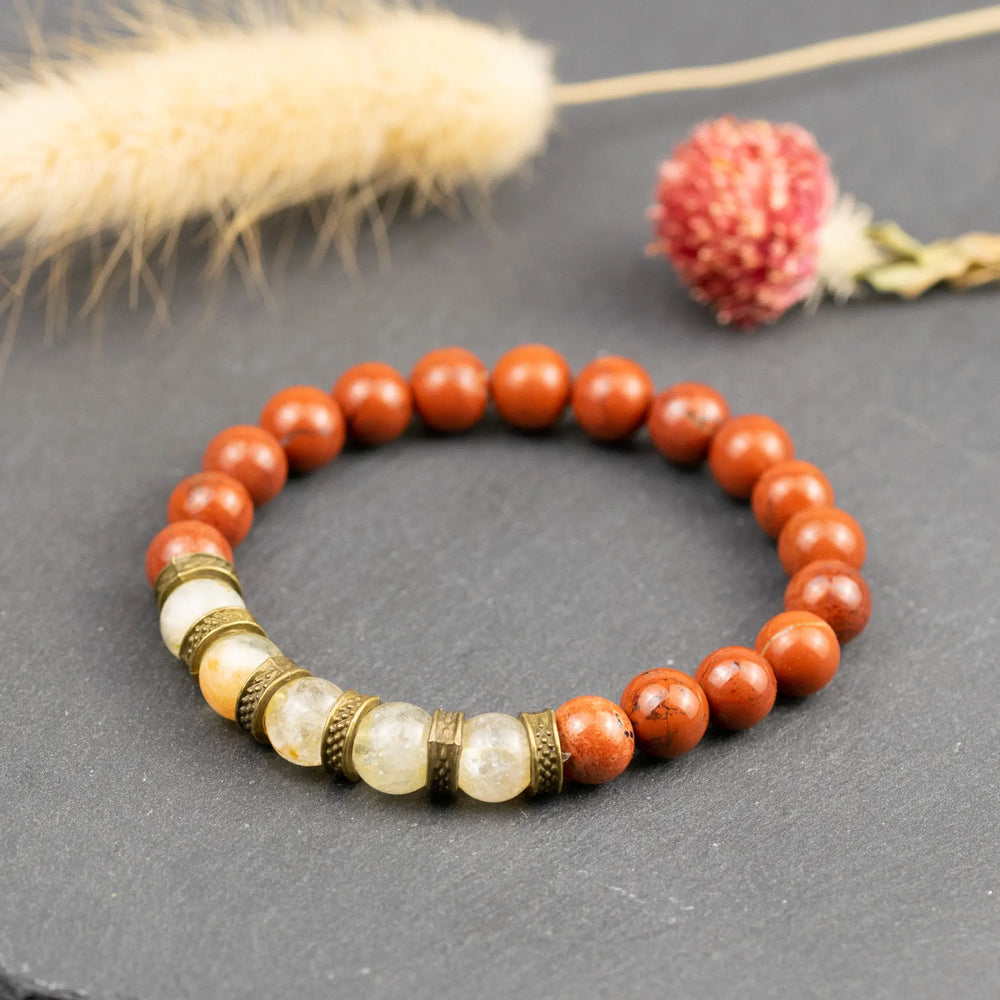 Red Jasper & Citrine for Succcess, Stability and Enthusiasm: Aries, Cancer, Gemini, Leo, Libra Yiwu Shanmei Jane