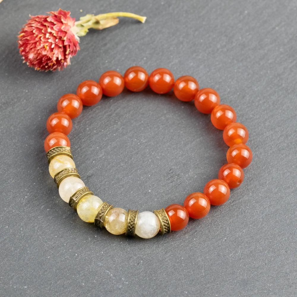 Red Carnelian & Citrine for Success, Passion and Motivation: Aries, Leo, Scorpio, Gemini Yiwu Shanmei Jane