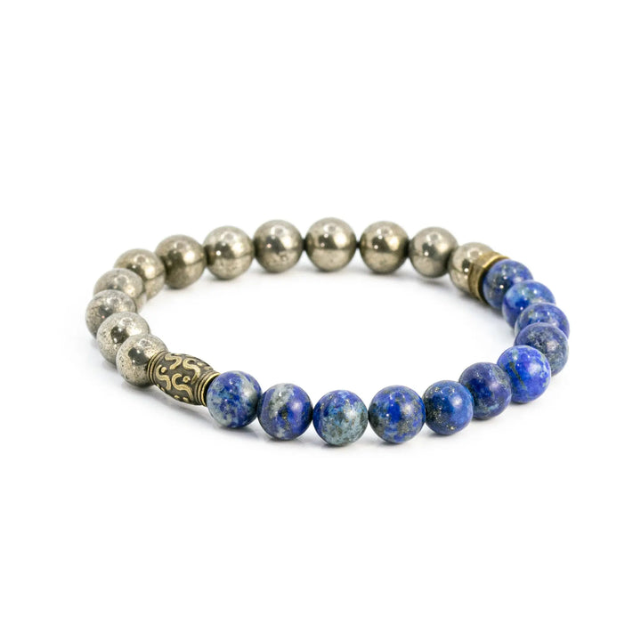 Pyrite & Lapis Lazuli for wisdom, success, wealth & abundance Yiwu Shanmei Jane