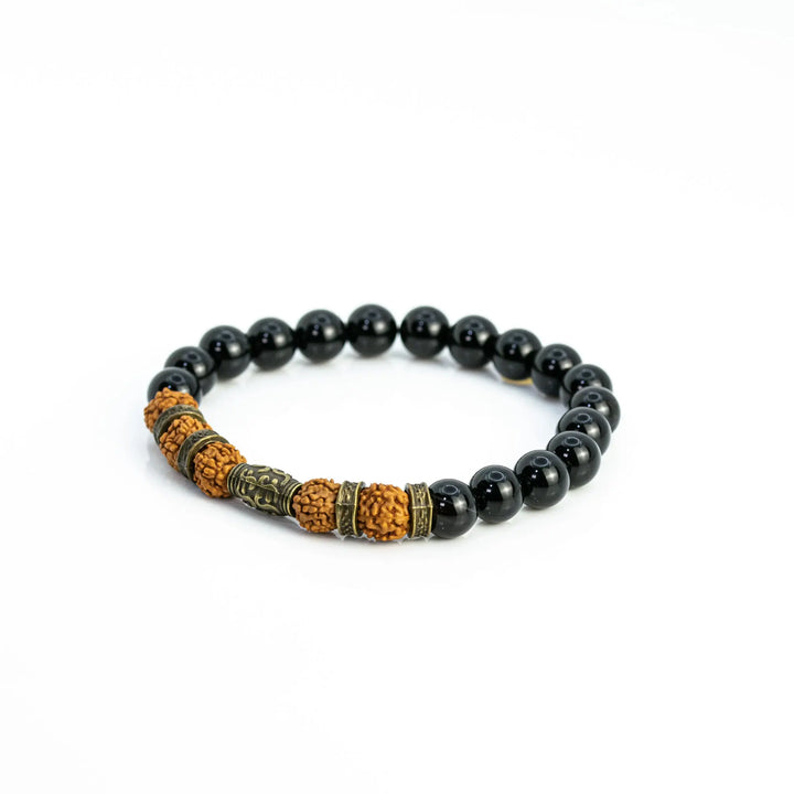 Rudraksh and Black Onyx bracelet for success Yiwu Shanmei Jane