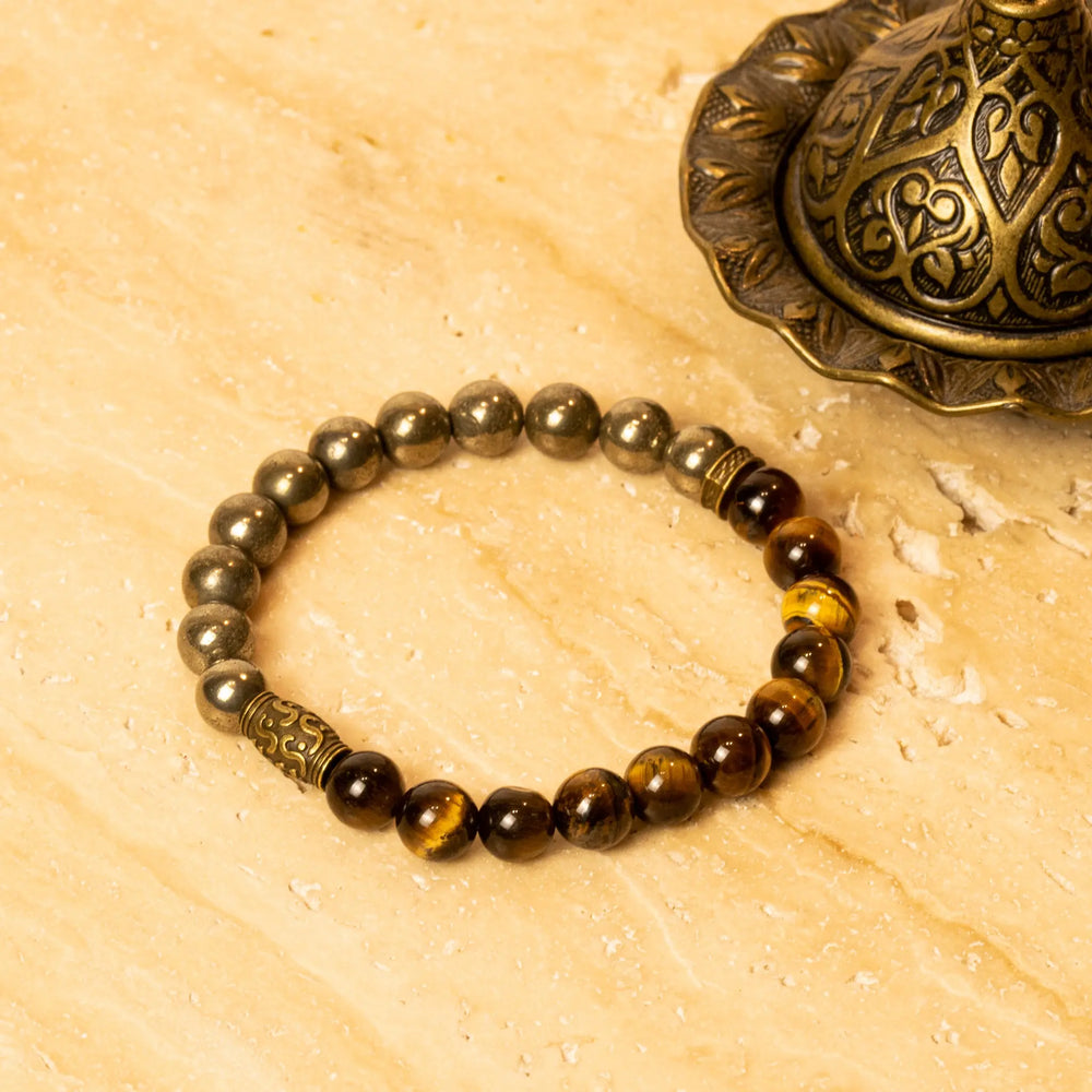Pyrite and Tiger Eye Bracelet Yiwu Shanmei Jane