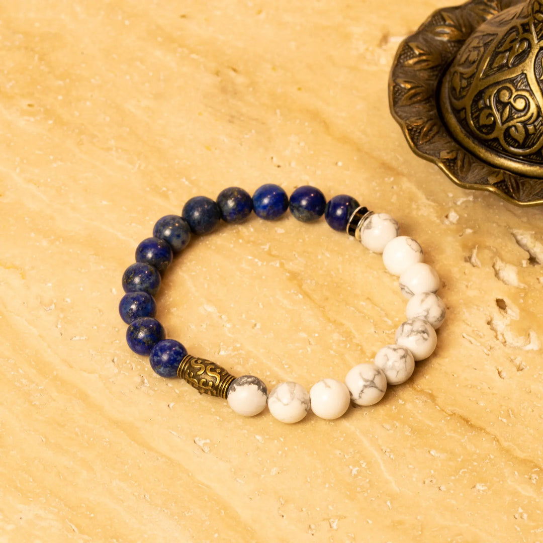 Lapis Lazuli & Howlite for creativity, wisdom, clarity, self-awareness Yiwu Shanmei Jane