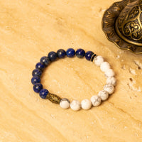 Lapis Lazuli & Howlite for creativity, wisdom, clarity, self-awareness Yiwu Shanmei Jane