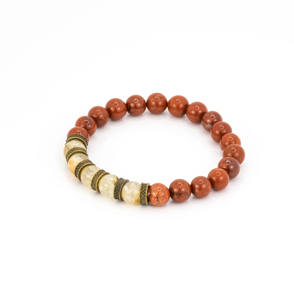 Red Jasper & Citrine for Succcess, Stability and Enthusiasm: Aries, Cancer, Gemini, Leo, Libra Yiwu Shanmei Jane