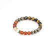Wealth Bracelet with Citrine, Pyrite, Tiger Eye, Red Carnelian